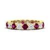 Load image into Gallery viewer, eternity-east-west-bezel-set-2.85-carat-diamond-and-pink-sapphire-wedding-band-in-yellow-gold-FD8072ROBGSADRPI-2.85CT-NL-YG?v=1751956642