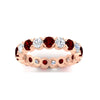 Load image into Gallery viewer, eternity-east-west-bezel-set-2.85-carat-diamond-and-ruby-wedding-band-in-rose-gold-FD8072ROBGRUDRANGLE5-2.85CT-NL-RG?v=1751956637