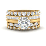 Load image into Gallery viewer, fancy-shaped-bands-with-solitaire-rings-in-FD-10104RO-NL-YG