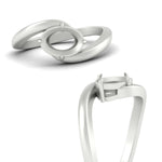 Load image into Gallery viewer, East West Swirl Semi Mount Ring