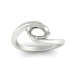 Load image into Gallery viewer, East West Swirl Semi Mount Ring