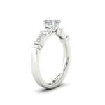 Load image into Gallery viewer, Princess Cut Channel Bar Set Diamond Ring