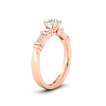 Load image into Gallery viewer, Round Cut Channel Bar Set Diamond Ring