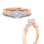 Load image into Gallery viewer, Round Cut Channel Bar Set Diamond Ring