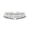 Load image into Gallery viewer, Round Cut Channel Bar Set Diamond Ring