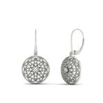 Load image into Gallery viewer, filigree-circle-drop-lever-back-diamond-earring-in-white-gold-FD-EAR11279-NL-WG
