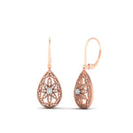 Load image into Gallery viewer, filigree-diamond-openwork-teardrop-earrings-in-rose-gold-FD-EAR11369-NL-RG