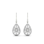 Load image into Gallery viewer, Filigree Diamond Openwork Teardrop Earrings