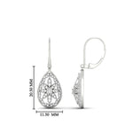 Load image into Gallery viewer, Filigree Diamond Openwork Teardrop Earrings