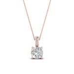 Load image into Gallery viewer, filigree-pendant-prong-cushion-diamond-0.50-carat-in-FDPD10681CU-0.50CTANGLE2-NL-RG