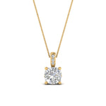 Load image into Gallery viewer, filigree-pendant-prong-cushion-diamond-0.50-carat-in-FDPD10681CU-0.50CTANGLE2-NL-YG