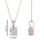 Load image into Gallery viewer, filigree-pendant-prong-cushion-diamond-0.75-carat-in-FDPD10681CU-0.75CTANGLE2-NL-RG