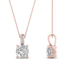 Load image into Gallery viewer, filigree-pendant-prong-cushion-diamond-0.75-carat-in-FDPD10681CU-0.75CTANGLE2-NL-RG