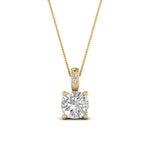 Load image into Gallery viewer, filigree-pendant-prong-cushion-diamond-0.75-carat-in-FDPD10681CU-0.75CTANGLE2-NL-YG