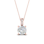 Load image into Gallery viewer, filigree-pendant-prong-cushion-diamond-1-carat-in-FDPD86802CU1.0CTANGLE2-NL-RG