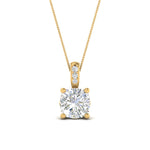 Load image into Gallery viewer, filigree-pendant-prong-cushion-diamond-1-carat-in-FDPD86802CU1.0CTANGLE2-NL-YG