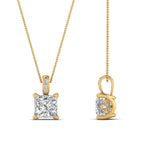 Load image into Gallery viewer, filigree-pendant-prong-princess-cut-diamond-0.50-carat-in-FDPD10681PR-0.50CTANGLE2-NL-YG