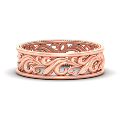 vintage-filigree-wedding-band-for-women-in-yellow-gold-fdw9301sleep-nl-yg