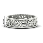 Load image into Gallery viewer, filigree-wedding-band-for-her-in-white-gold-fdw9301sleep-nl-wg-hw