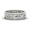 Load image into Gallery viewer, filigree-wedding-band-for-her-in-white-gold-fdw9301sleep-nl-wg