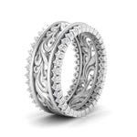 Load image into Gallery viewer, filigree-with-diamond-stacked-band-in-white-gold-FD10147-NL-WG.jpg