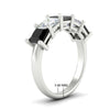 Load image into Gallery viewer, five-stone-black-diamond-ring-princess-cut-4-carat-in-white-gold-fdwb8008prblackangle2-4.00ct-nl-wg-hw