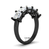Load image into Gallery viewer, five-stone-diamond-ring-princess-cut-4-carat-in-black-gold-fdwb8008prangle2-4.00ct-nl-bg-hw