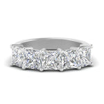 Load image into Gallery viewer, five-stone-diamond-ring-princess-cut-4-carat-in-white-gold-FD8008PRB-4.00CT-NL-WG.jpg