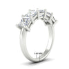 Load image into Gallery viewer, five-stone-diamond-ring-princess-cut-4-carat-in-white-gold-fdwb8008prangle2-4.00ct-nl-wg-hw