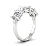 Load image into Gallery viewer, five-stone-diamond-ring-princess-cut-4-carat-in-white-gold-fdwb8008prangle2-4.00ct-nl-wg