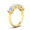 Load image into Gallery viewer, five-stone-diamond-ring-princess-cut-4-carat-in-yellow-gold-fdwb8008prangle2-4.00ct-nl-yg