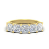 Load image into Gallery viewer, five-stone-diamond-ring-princess-cut-4-carat-in-yellow-gold-fdwb8008prsleep-4.00ct-nl-yg