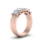 Load image into Gallery viewer, five-stone-radiant-diamond-anniversary-band-2-ct.-in-rose-gold-FD8008RABHAND-2CT-NL-RG.jpg
