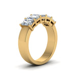 Load image into Gallery viewer, five-stone-radiant-diamond-anniversary-band-2-ct.-in-yellow-gold-FD8008RABHAND-2CT-NL-YG.jpg