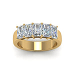 Load image into Gallery viewer, five-stone-radiant-diamond-anniversary-band-2-ct.-in-yellow-gold-FD8008RABHAND-2CT-NL-YG.jpg