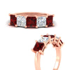 Load image into Gallery viewer, five-stone-ruby-ring-princess-cut-4-carat-in-rose-gold-fdwb8008prgrudrangle3-4.00ct-nl-rg
