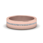 Load image into Gallery viewer, Flat Channel Set Diamond Mens Band