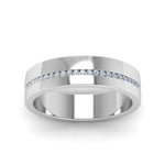 Load image into Gallery viewer, Flat Channel Set Diamond Mens Band