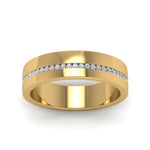 Load image into Gallery viewer, Flat Channel Set Diamond Mens Band