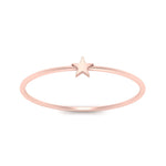 Load image into Gallery viewer, womens-thin-rose-gold-star-ring-FD9433GWHAND-RG.jpg