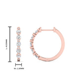 Load image into Gallery viewer, floating-bezel-diamond-huggie-earring-in-rose-gold-FD-SDER01023-NL-RG