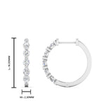 Load image into Gallery viewer, floating-bezel-diamond-huggie-earring-in-white-gold-FD-SDER01023-NL-WG