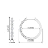 Load image into Gallery viewer, Floating Bezel Diamond Huggie Earring