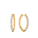 Load image into Gallery viewer, floating-bezel-diamond-huggie-earring-in-yellow-gold-FD-SDER01023-NL-YG
