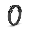 Load image into Gallery viewer, floral-diamond-wedding-anniversary-band-in-black-gold-FD11261BANGLE3-NL-BG.jpg