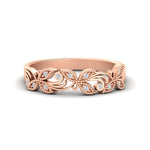 Load image into Gallery viewer, floral-diamond-wedding-anniversary-band-in-rose-gold-FD11261BANGLE3-NL-RG.jpg