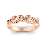 Load image into Gallery viewer, floral-diamond-wedding-anniversary-band-in-rose-gold-FD11261BANGLE3-NL-RG.jpg