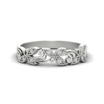 Load image into Gallery viewer, floral-diamond-wedding-anniversary-band-in-white-gold-FD11261BANGLE3-NL-WG.jpg