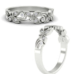 Load image into Gallery viewer, floral-diamond-wedding-anniversary-band-in-white-gold-FD11261BANGLE3-NL-WG.jpg