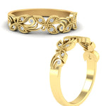 Load image into Gallery viewer, floral-diamond-wedding-anniversary-band-in-yellow-gold-FD11261BANGLE3-NL-YG.jpg